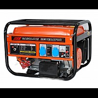 Γεννήτρια 3800 3 kW 7,5 HP Gasoline Μονοφασικά AVR 100% Copper Windings with Electric Starter and Battery Greenyard
