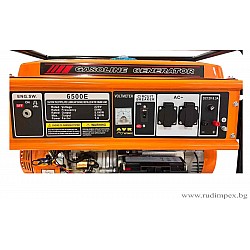 Γεννήτρια 6500E, 5,5 kW, βενζίνη, μονοφασική, AVR, ηλεκτρικός εκκινητής, περιελίξεις 100% χαλκού - 6500Е Γεννήτρια 6500E, 5,5 kW, βενζίνη, μονοφασική, AVR, ηλεκτρικός εκκινητής, περιελίξεις 100% χαλκού - 6500Е