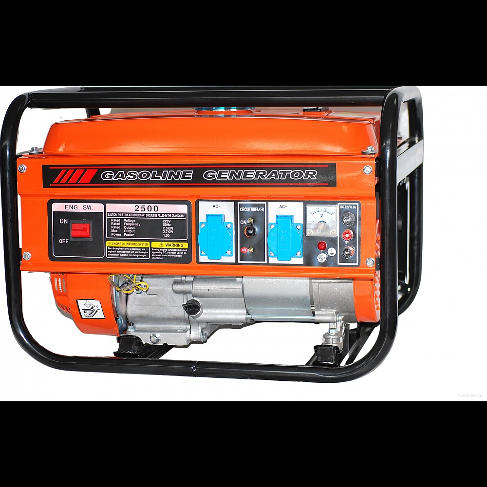 Γεννήτρια 3 kW 7,5 HP Benzine Single Phase AVR Manual Starter 100% Copper Windings GREENYARD - GYPG2800A Γεννήτρια 3 kW 7,5 HP Benzine Single Phase AVR Manual Starter 100% Copper Windings GREENYARD - GYPG2800A