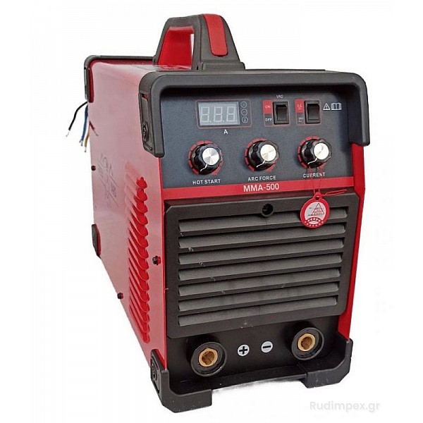Μηχανή συγκόλλησης - inverter ηλεκτρική 500A, 380V, τριφασική, IGBT, επαγγελματική, Rudimpex